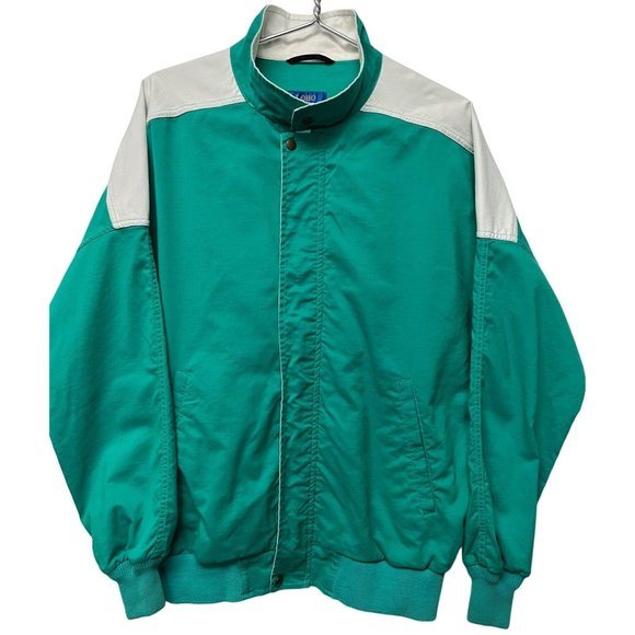 Vintage SIZE L Pendleton Lobo Unlined Green Retro Windbreaker Jacket - Picture 1 of 9